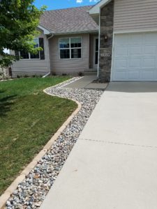 Rock Garden Along Driveway Norwalk Seasonal - Des Moines, Iowa