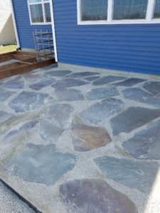 Stone Slab Patio Build Norwalk Seasonal - Des Moines, Iowa