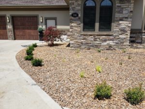 Large Front Yard Rock Garden Norwalk Seasonal - Des Moines, Iowa