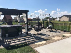 Finished Stone and Rock Patio Norwalk Seasonal - Des Moines, Iowa