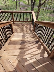 Deck Stairs and Railing Large Multi Level Retaining Wall by Norwalk Seasonal - Des Moines, Iowa