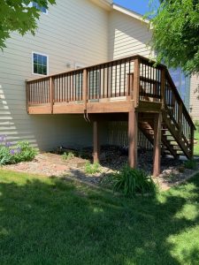 New Deck Build Large Multi Level Retaining Wall by Norwalk Seasonal - Des Moines, Iowa