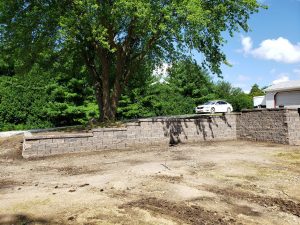 Stone Retaining Wall Large Multi Level Retaining Wall by Norwalk Seasonal - Des Moines, Iowa