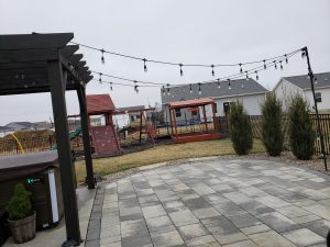 Stone Patio Build Large Multi Level Retaining Wall by Norwalk Seasonal - Des Moines, Iowa
