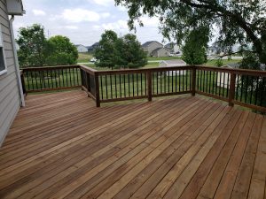 Large Diagonal Decking Build by Norwalk Seasonal - Des Moines, Iowa
