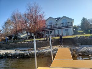Before Lakeside Retaining Wall by Norwalk Seasonal - Des Moines, Iowa