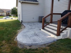 Stone Slab Deck Stairs Landing by Norwalk Seasonal - Des Moines, Iowa