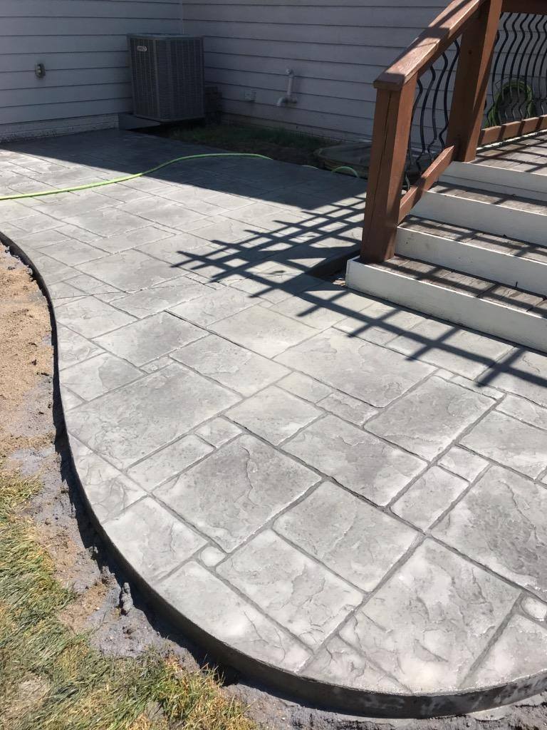 Stamped Concrete Patio | Norwalk Seasonal Services