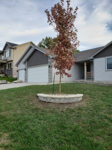 Front Yard Landscaping Stone Wall and Rock by Norwalk Seasonal - Des Moines, Iowa