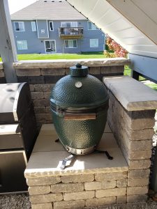 Custom Stone Grill Riser by Norwalk Seasonal - Des Moines, Iowa