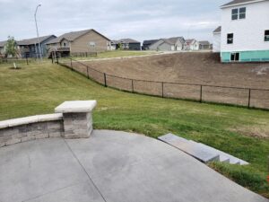 Backyard patio and stairs by Norwalk Seasonal - Des Moines, Iowa