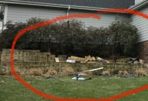 Before photo of retaining wall by Norwalk Seasonal - Des Moines, Iowa
