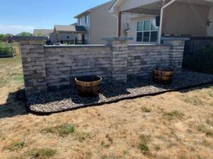 Brick Privacy Wall by Norwalk Seasonal - Des Moines, Iowa
