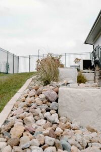 Rock Work along Retaining Wall Norwalk Seasonal - Des Moines, Iowa